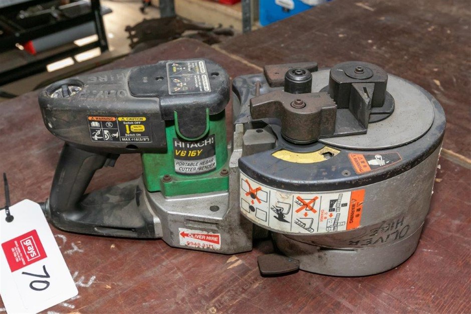 Hitachi V616Y Portable Rebar Cutter/ Bender
