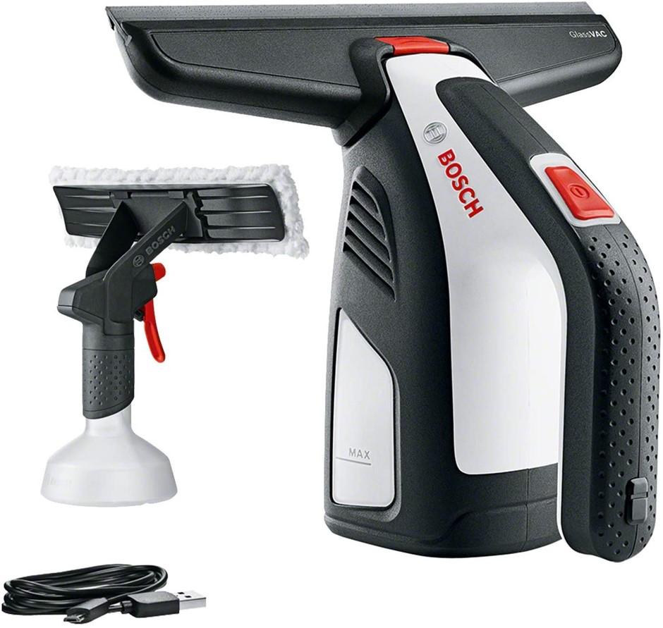 BOSCH GlassVAC Cordless Window Vac. UNIT ONLY. NB: Minor Use, Test okay & M