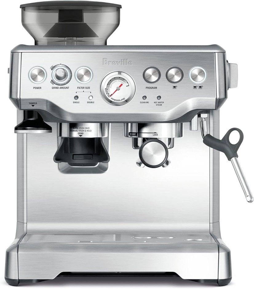 BREVILLE The Barista Express Espresso Machine, Brushed Stainless Steel. NB: