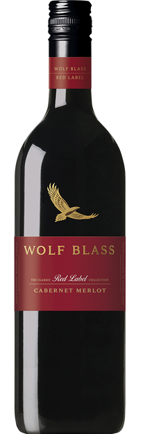 Wolf Blass Red Label Cabernet Merlot (6x 750mL).