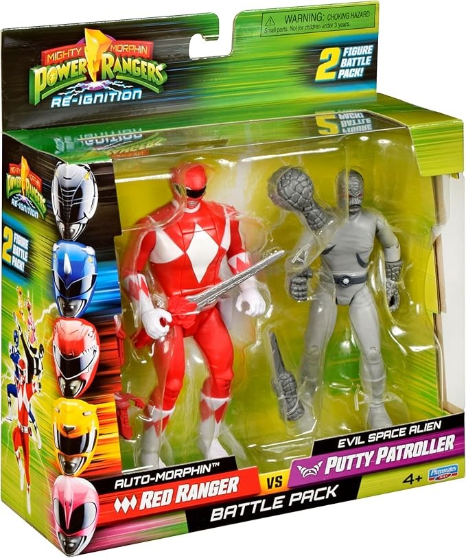 Power Rangers Basic Figure vs 2-pk, Red Ranger vs Putty Patroller
