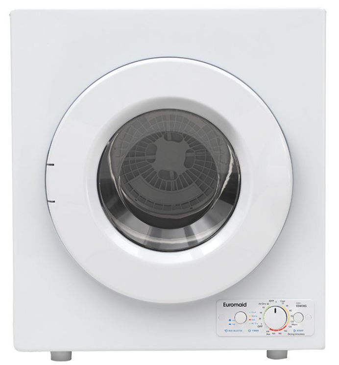 Euromaid 4.5kg Vented Dryer ED45KG. NB: minor use.