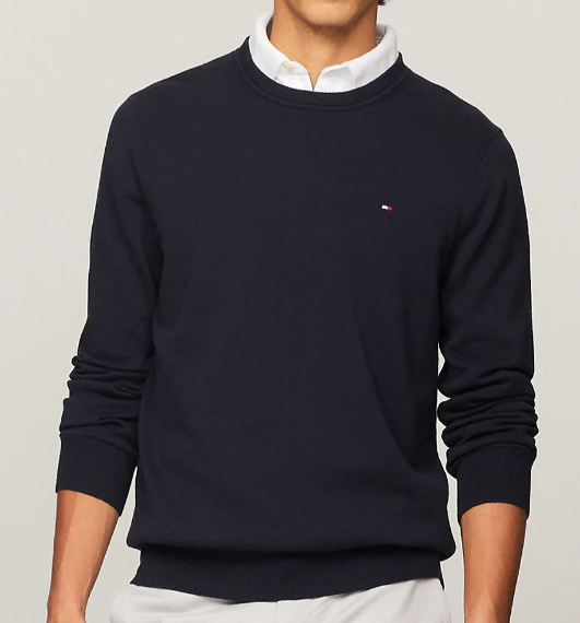 Mens Amherst Crew Neck Sweater, Desert Sky, SIze L/G