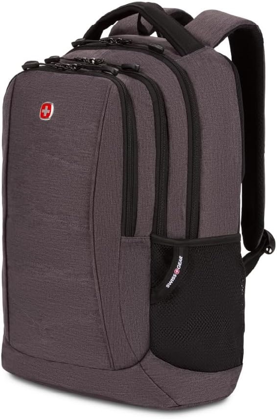 SwissGear 5668 Laptop Backpack, Dark Grey Heather, 18.25 Inches, 5668 Lapto