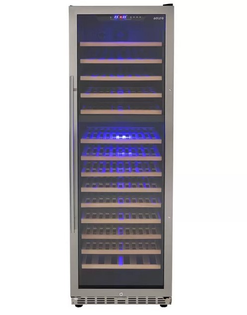 EURO 450L Wine Cooler, Double Glazed UV Glass Front Door Stainless Steel Tr