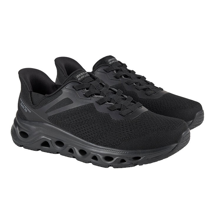 SKECHERS Men's Glide Lite Shoes, Size US9.5, Black (BLK), 255047. NB: minor