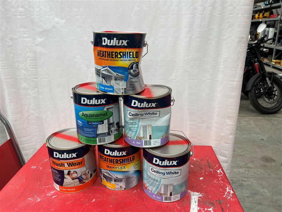 Assorted 4Lt Tins of Paint - Quantity 39 Tins