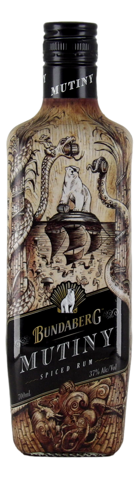 Bundaberg Mutiny Spiced Rum (1x 700mL), QLD.