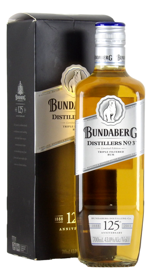 Bundaberg Distillers No.3 125th Anniversary Edition Rum (1x 700mL), QLD.
