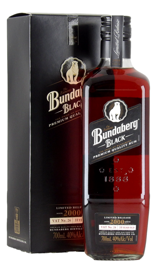Bundaberg 2000 Black Vat No.26 10 Year Old Limited Release Rum (1x 700mL)