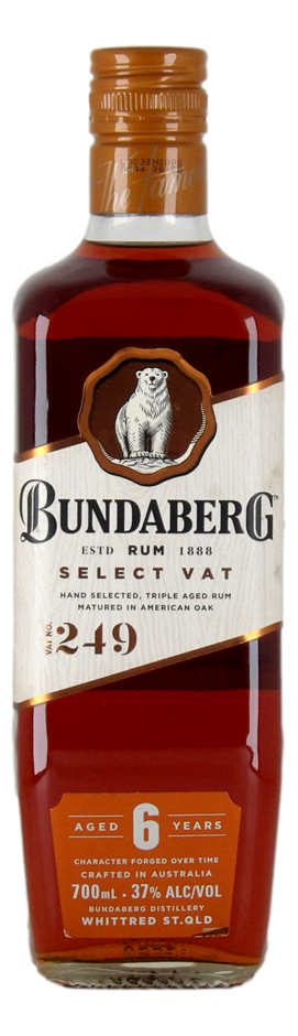 Bundaberg Select Vat No.249 6 Year Old Rum (1x 700mL), QLD.