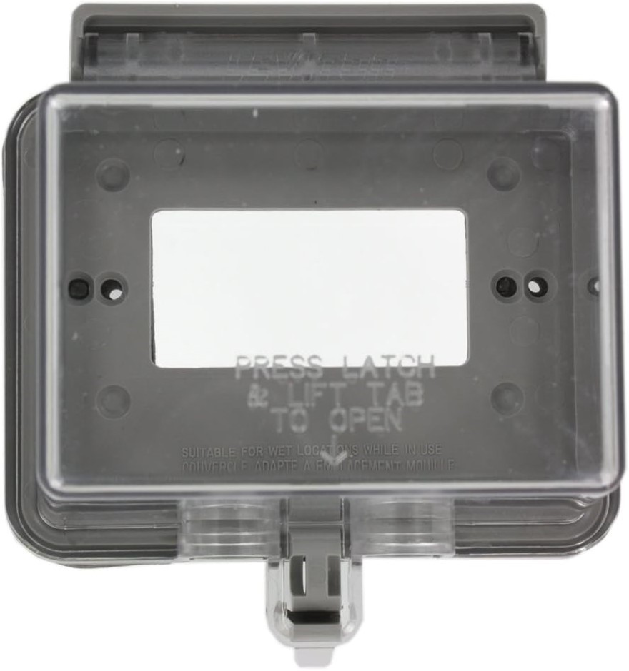 LEVITON 1-Gang Raintight While in Use Standard Cover, Extra Deep, for Decor
