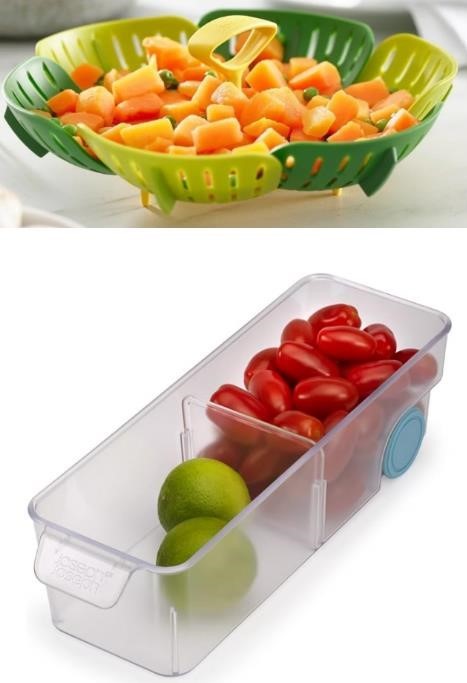 BUNDLE of Joseph Joseph FridgeStore - Fridge Storage Bin Drawer Organiser w