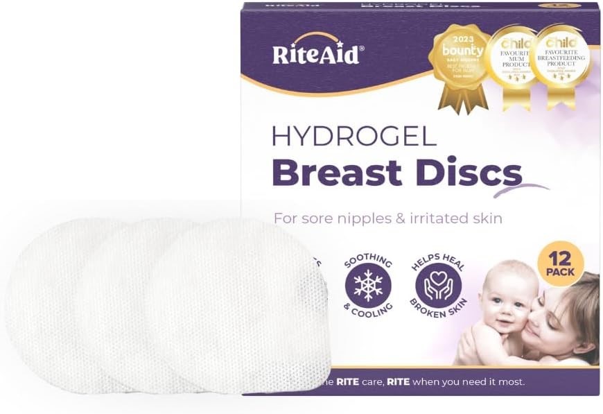4 X RITE AID Hydrogel Breast Discs, 12pk.