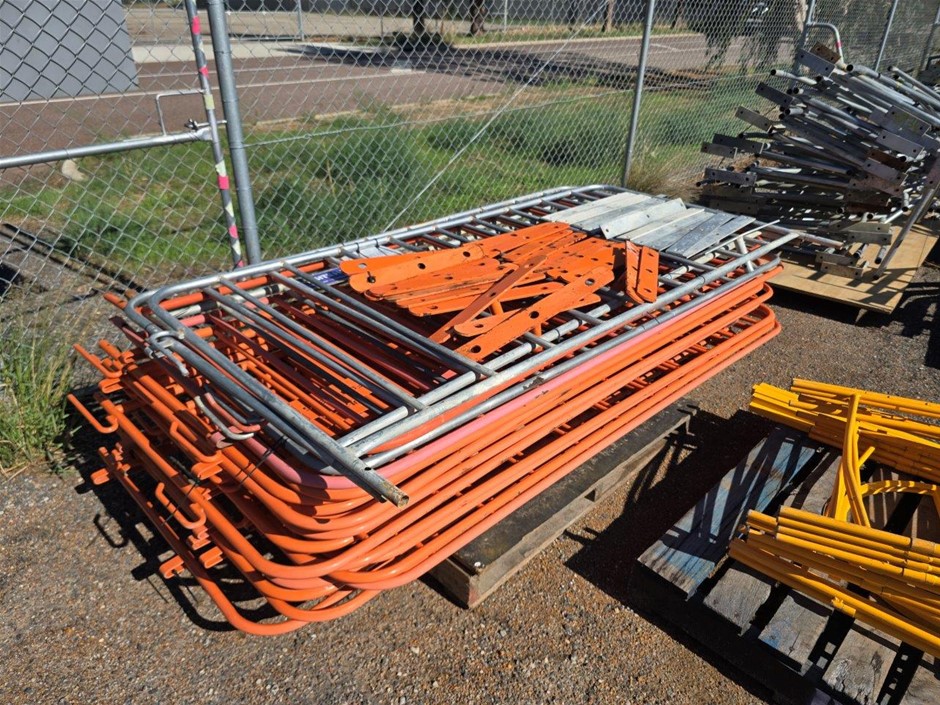 Pallet of Crowd Control Fencing