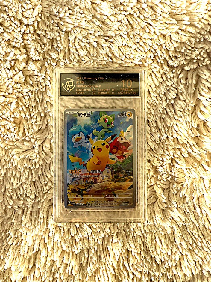 Pikachu promo Chinese slab pristine 10 collectible.