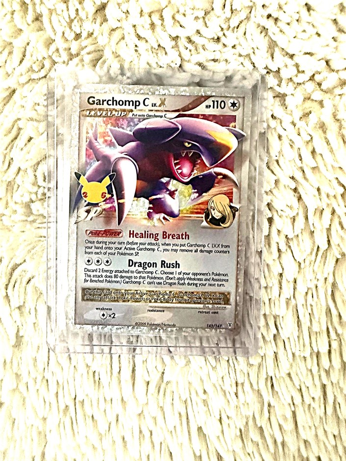 Garchomp C Lv.X Celebrations 25th anniversary holo.