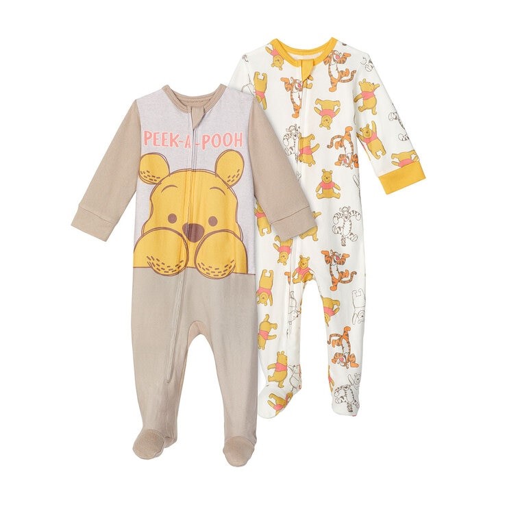 2pk DISNEY Baby's Sleeper Set, Size 24M, Winnie The Pooh. Buyers Note - Di
