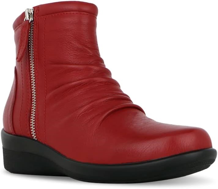 NATURAL COMFORT Women's Bower Leather Boot, Red, EUR 40, G01889. Buyers No