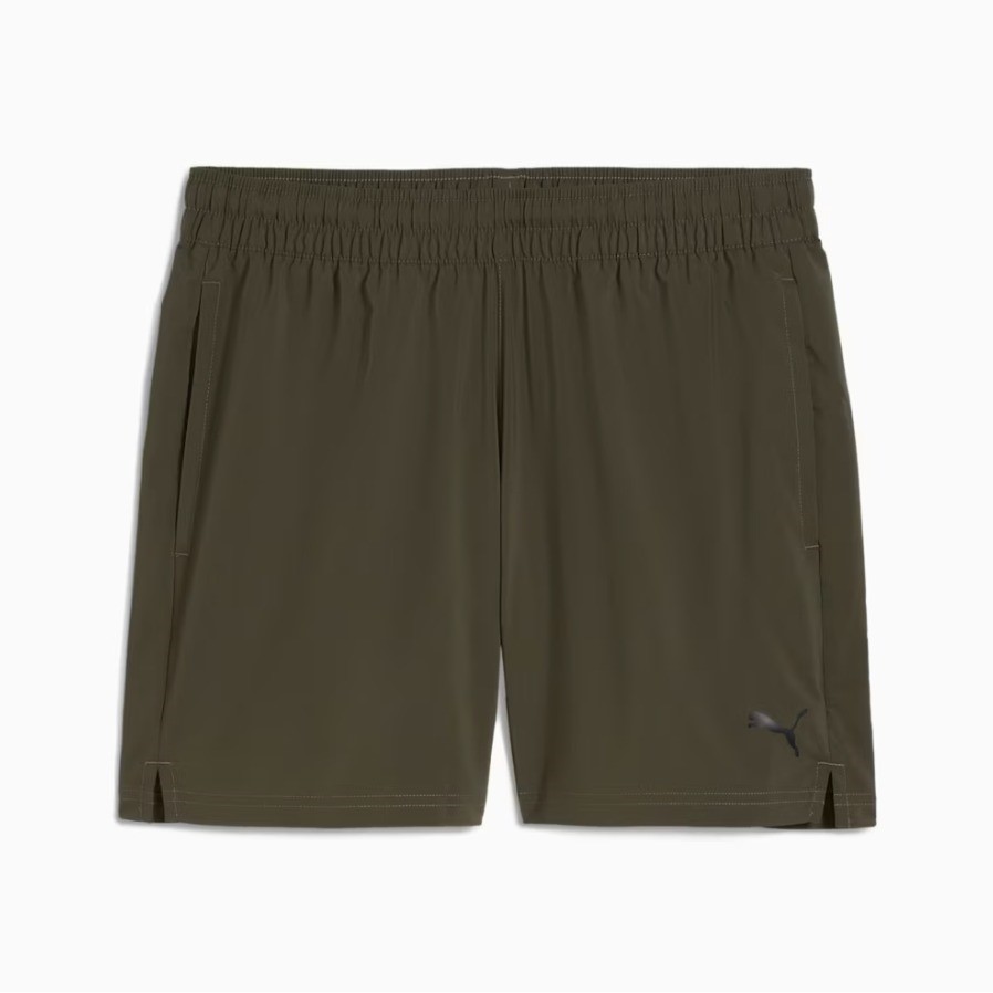 2 x PUMA Men's Tad Essentials 5" Woven Short, Size 3XL, Dark Olive (70), 21