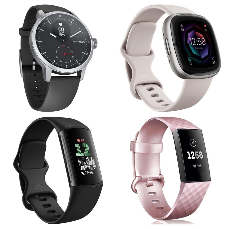 4 x Assorted Smart Watches. 1 x WITHING ScanWatch 42mm Black. 1 x FITBIT Se