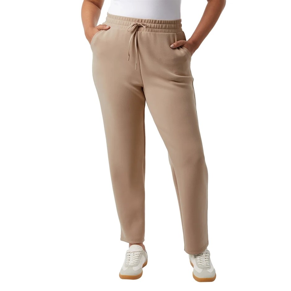 32DEGREES Women's Sueded Tech Pants, Size M, Beige. Buyers Note - Discount