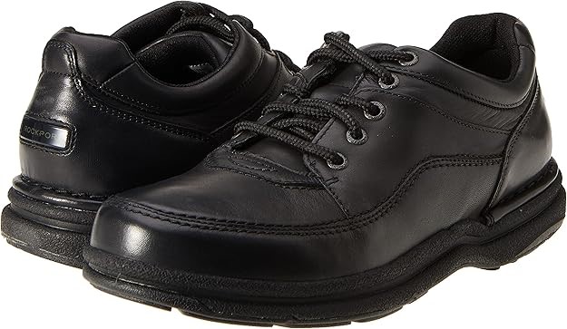 ROCKPORT Men's Comfortable Lightweight Lace Up WT Shoes, US8W/EU41, Black,