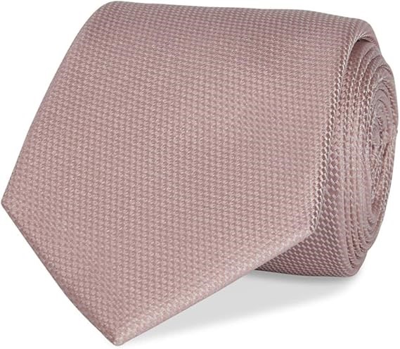 ABELARD Men's Occasions Silk Textured Tie, Blush, One Size. Buyers Note -