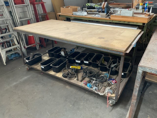 Metal Frame Mobile Workbench