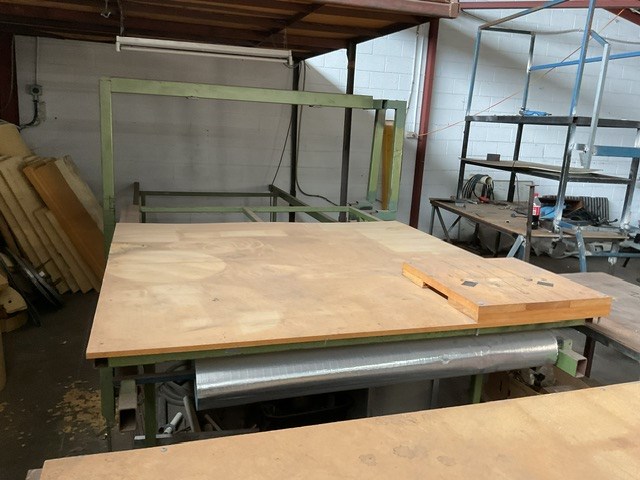 Custom Built Metal Frame Roll Out Table