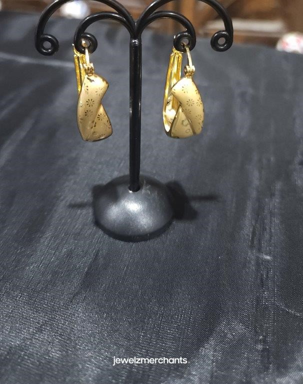 18KGold Filled/Italy Stamped Yellow Earring
