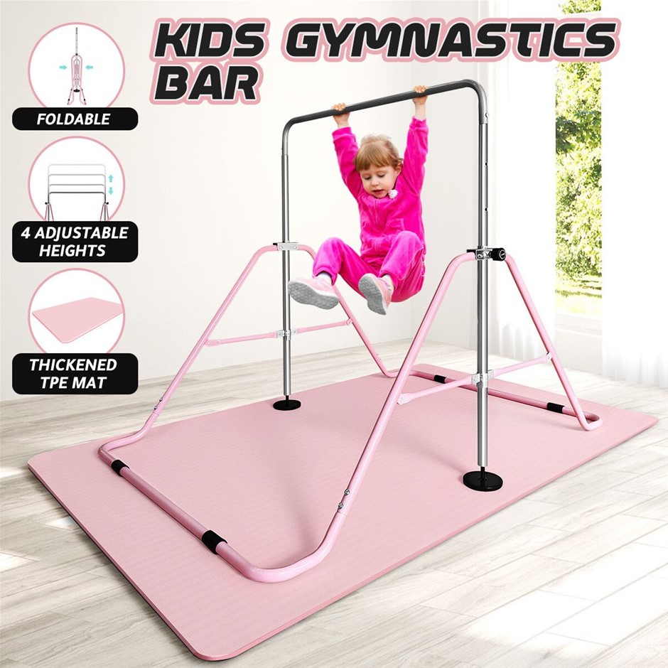 Kids Gymnastics Bars Home Gym Training Workout Equipment Horizontal Kip