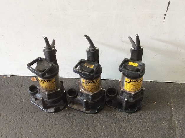 Davey D15VA-3 Sump Pump (Lot of 3)