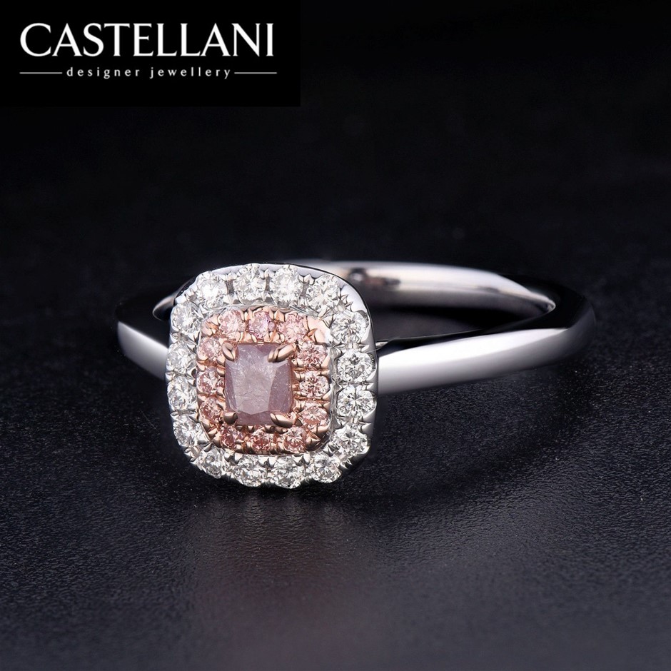 0.50tcw Fancy Pink Diamond Gold Ring