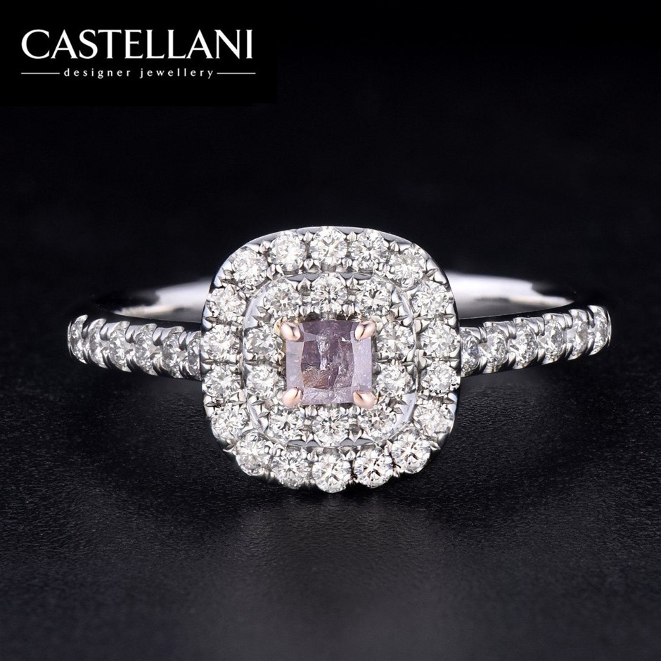 0.65tcw Fancy Pink Diamond Gold Ring