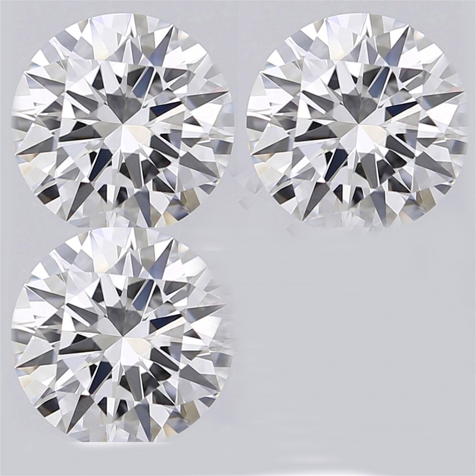 0.060ct (3pcs) Natural Diamond G VS
