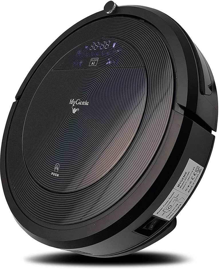 MY GENIE ZX1000 Robotic Vacuum Cleaner, 2 in 1 Vacuum & Mop, Black. Impo
