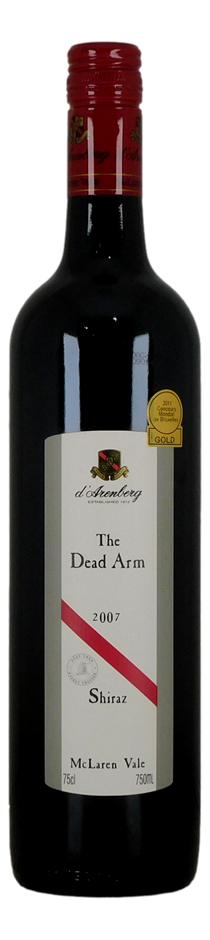 d'Arenberg The Dead Arm Shiraz 2007 (1x 750mL), McLaren Vale.
