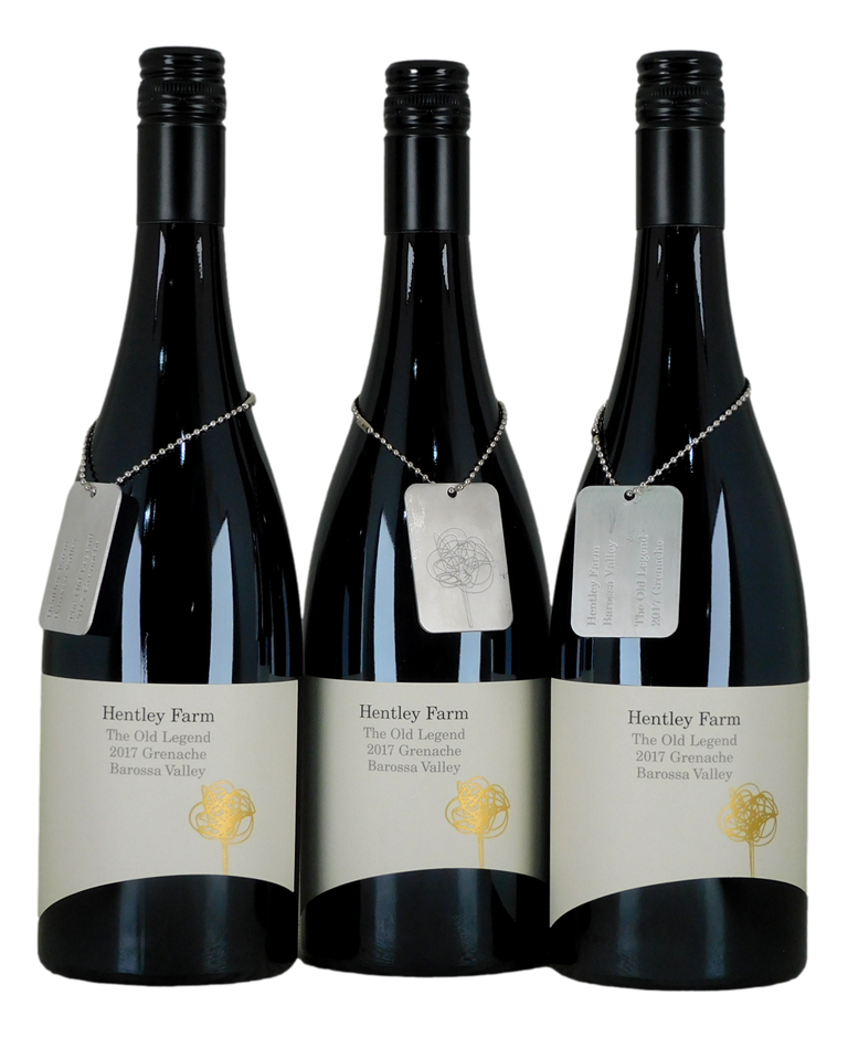 Hentley Farms The Old Lefend Grenache 2017 (3x 750mL), Barossa Valley.