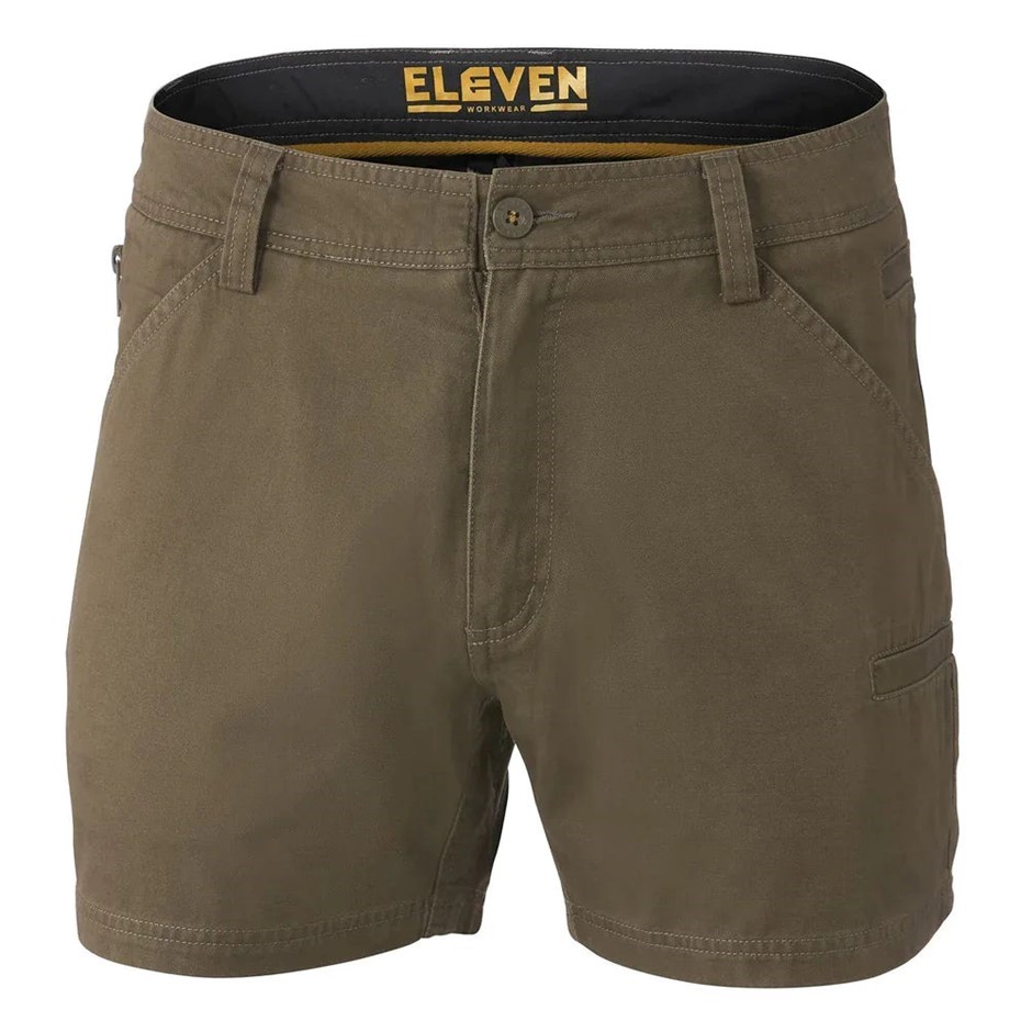 ELEVEN Lightweight Jolt Workwear Short, Size 77R/30, 100% Cotton Twill, Dir
