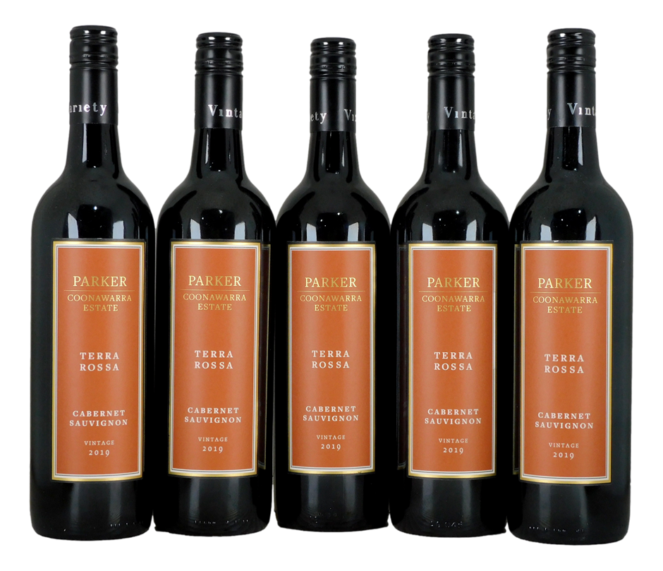Parker Terra Rossa Cab Sav 2019 (5x 750mL) Coonawarra