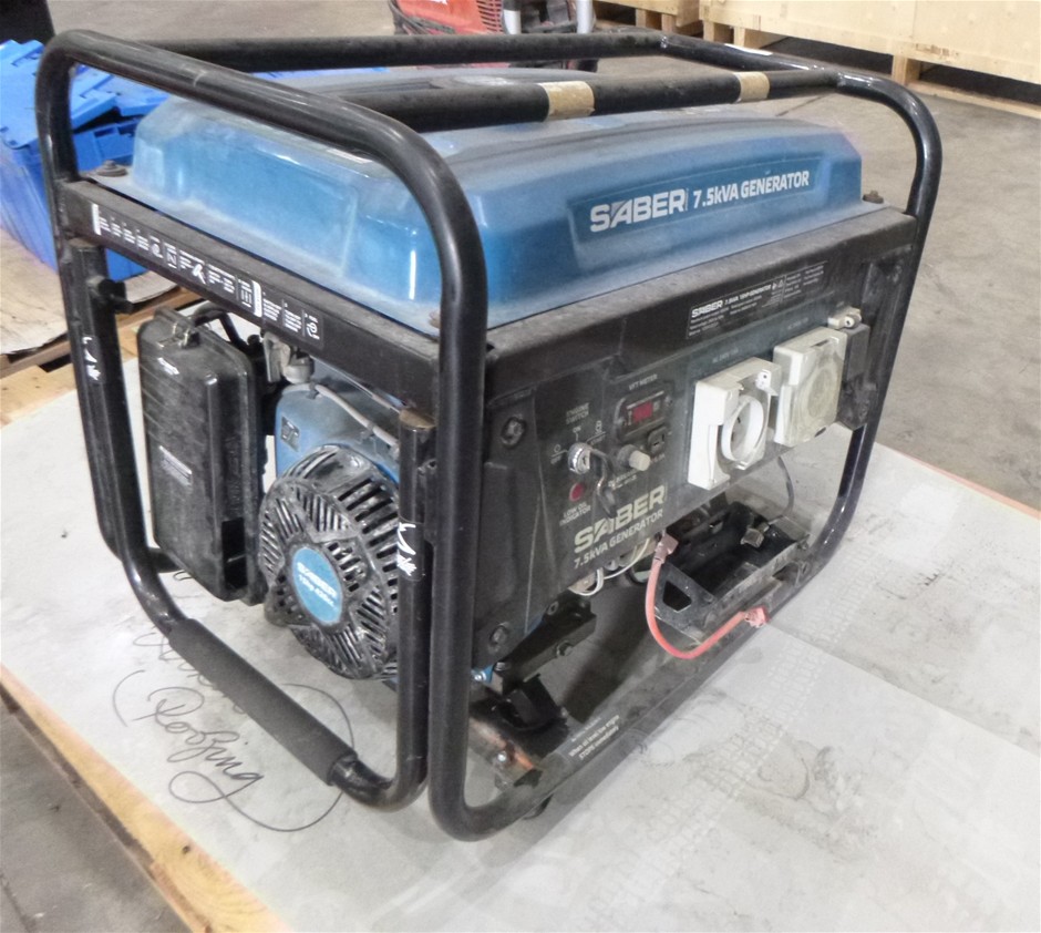 Saber SABGEN7KBP 7.5KVA Mobile Petrol Generator