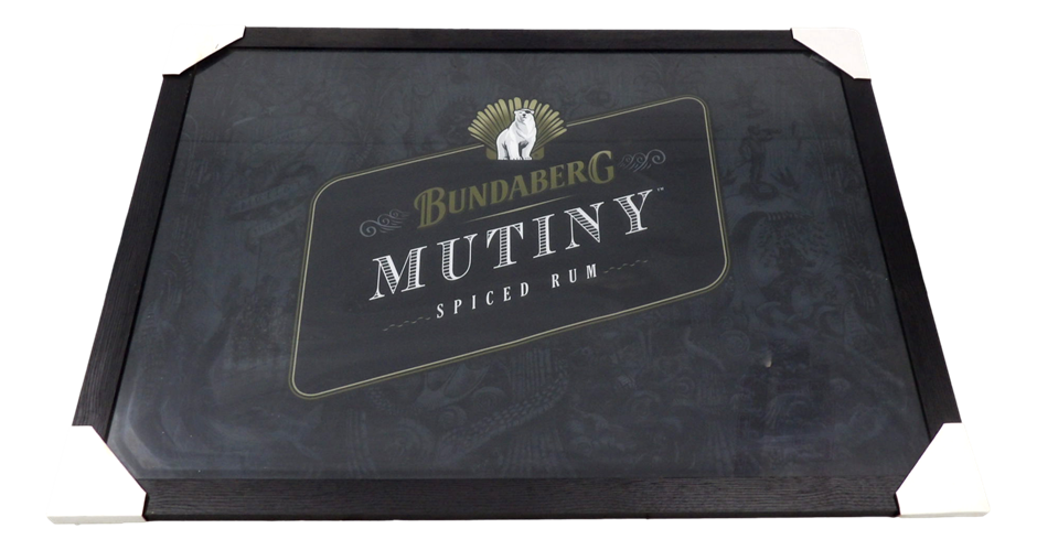 Sydney P/Up ONLY -  Framed Bundaberg Flag - Mutiny Spiced Rum 99x72cm