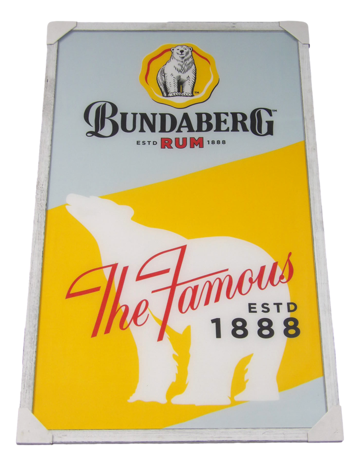 Sydney P/Up ONLY - Framed Bundaberg The Famous Flag 90x148cm