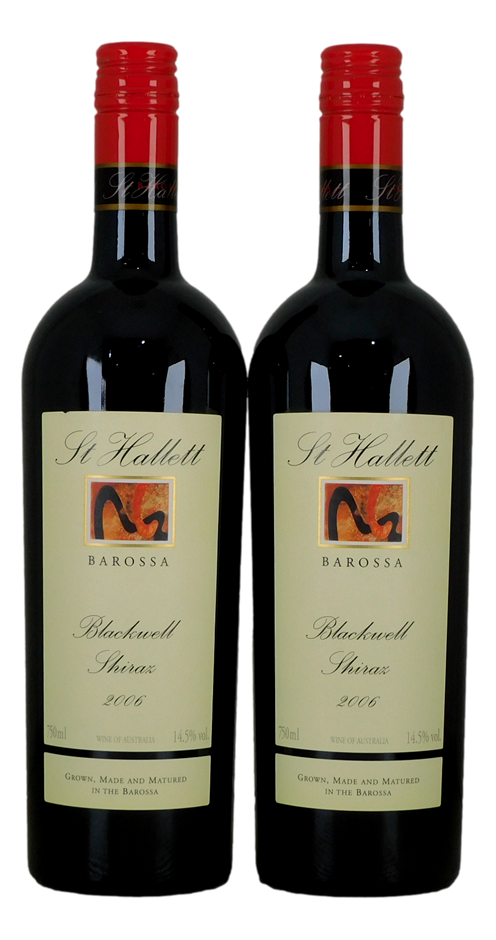 St Hallett Blackwell Shiraz Shiraz 2006 (2x 750mL), Barossa Valley.