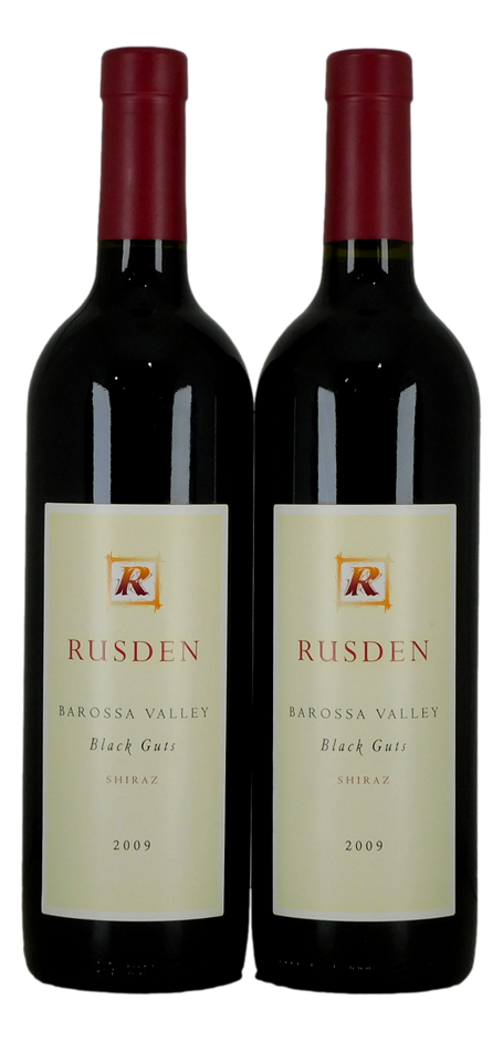 Rusden Black Guts Shiraz 2009 (2x 750mL), Barossa Valley.