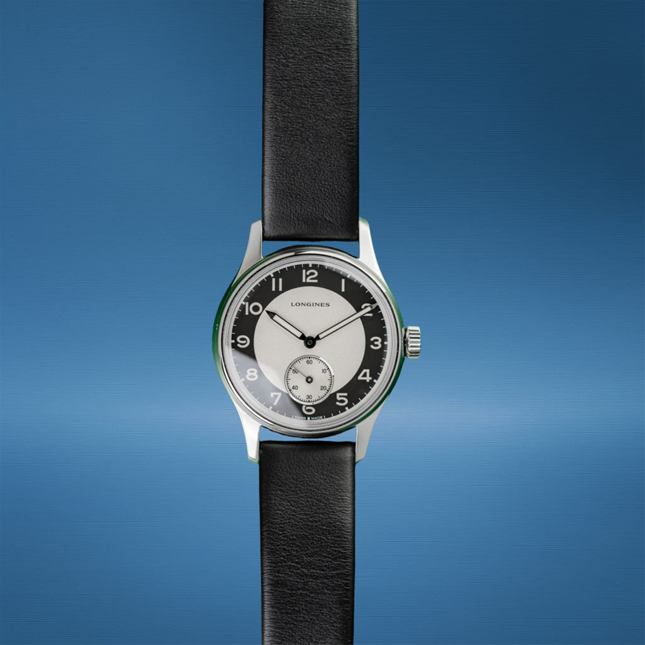 LONGINES HERITAGE CLASSIC TUXEDO 38.5MM S/STEEL L2.330.4.93.0 BXP & COA