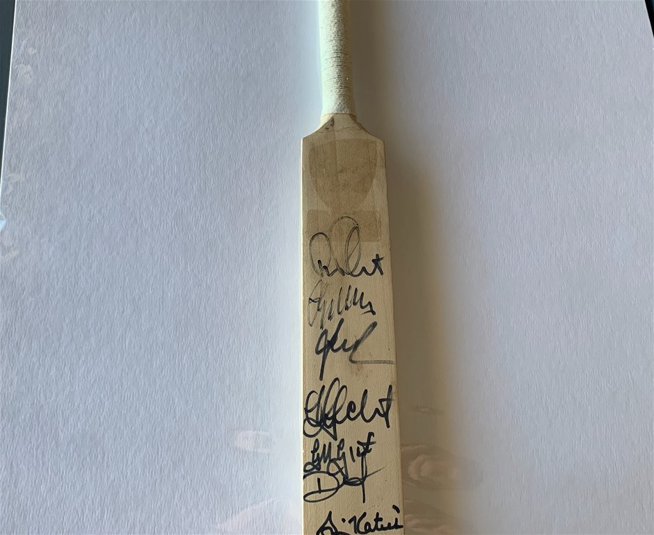 Lot of Cricket Autographs featuring Bradman , Warne , Gilchrist and more