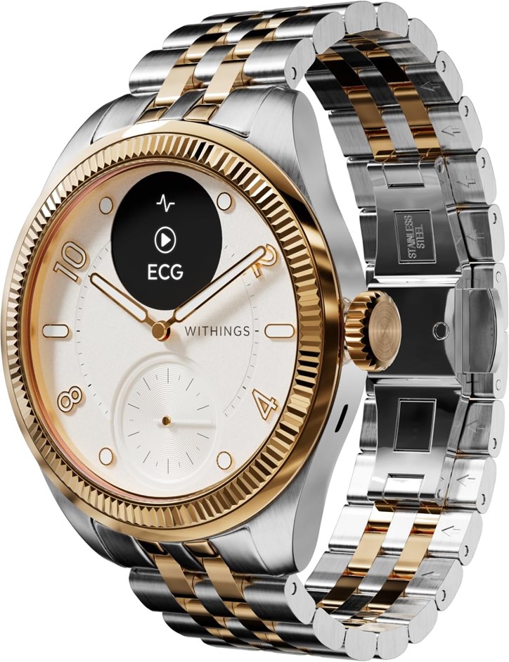 WITHINGS Scanwatch Nova Brilliant Editon (Gold/Silver). Buyers Note - Disc