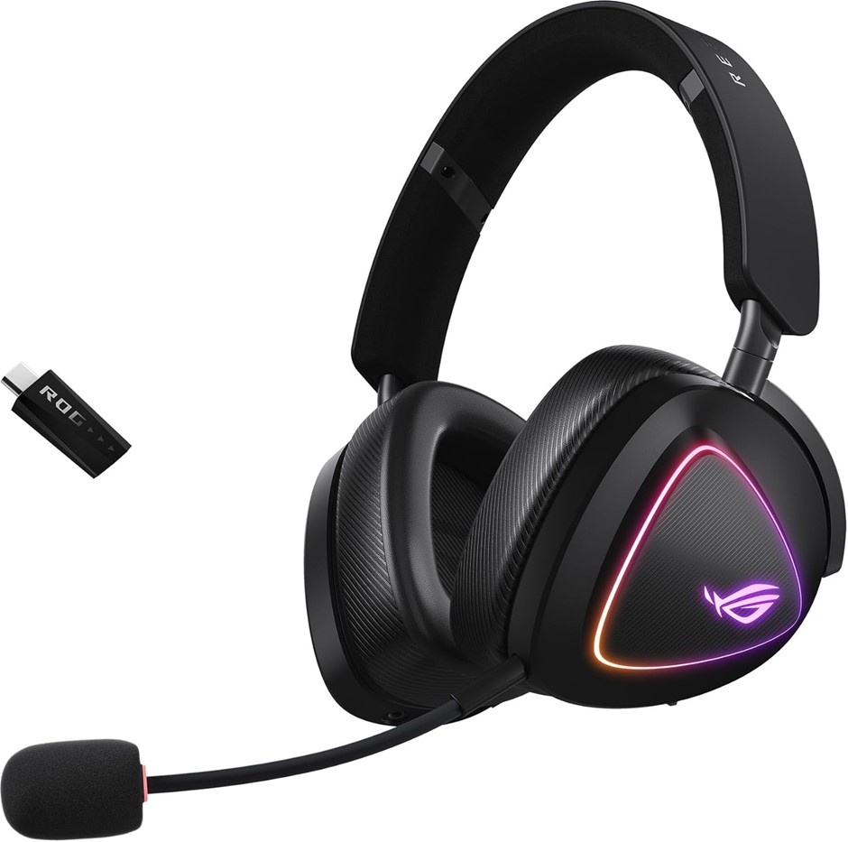 ASUS ROG Delta II Wireless Gaming Headset (50mm Titanium Drivers, ROG Speed